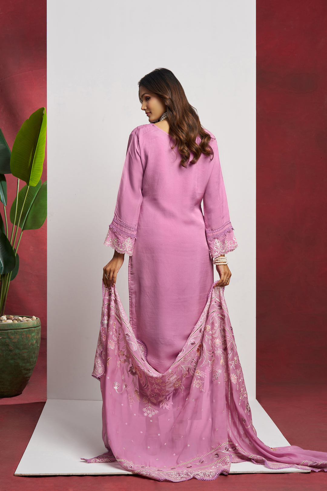 Elegant Organza Suit with Heavy Embroidery | Perfect for Festive Occasions