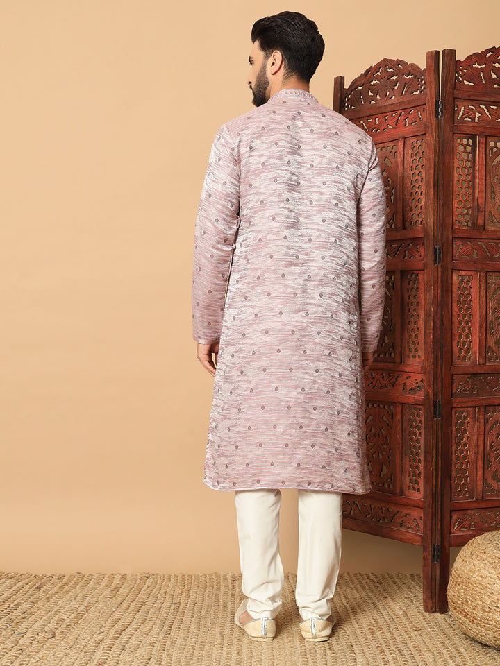 Luxurious Jacquard Kurta with Sequin Embroidery | Premium Raymond Cotton Pajama