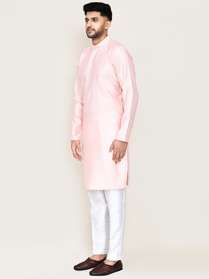 Premium Jacquard Silk Kurta | Festive Art Silk Pant Ensemble