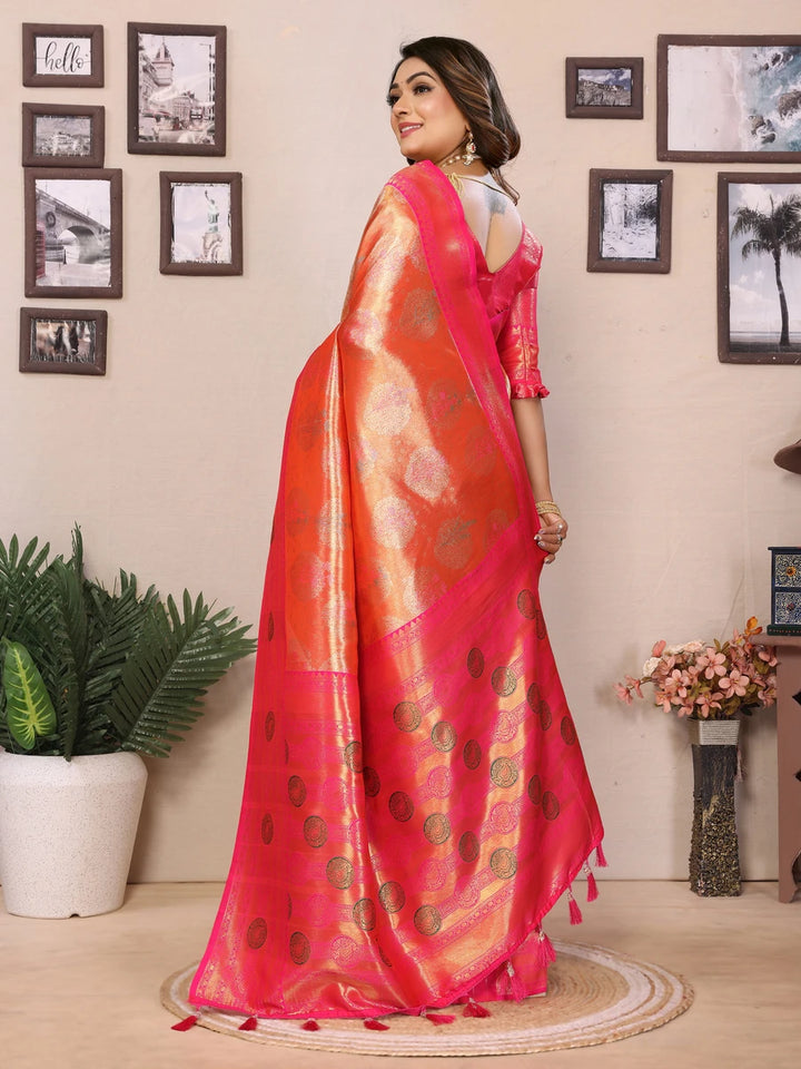 Banarasi Tissue Silk Saree | Wevon Paithani Design Festive & Wedding Wear