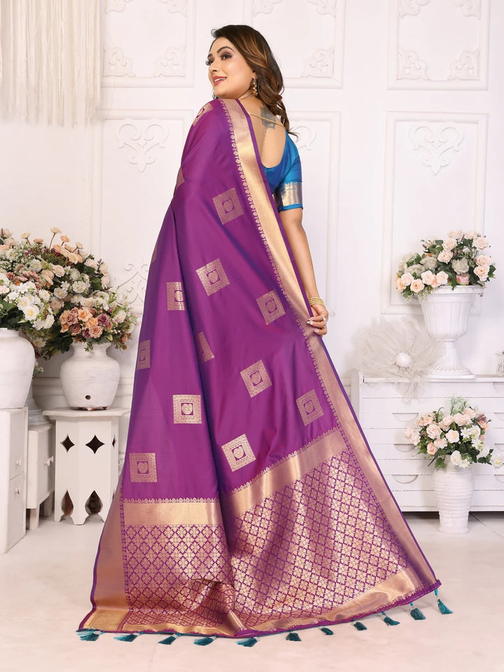 Designer Soft Silk Saree | Rich Wevon Jari Work Perfect Wedding Wear Outfit