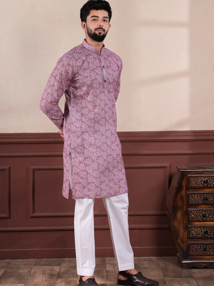 Classic Dusty Purple Kurta Pajama | Look with Modern Touch