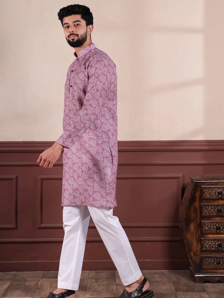 Classic Dusty Purple Kurta Pajama | Look with Modern Touch