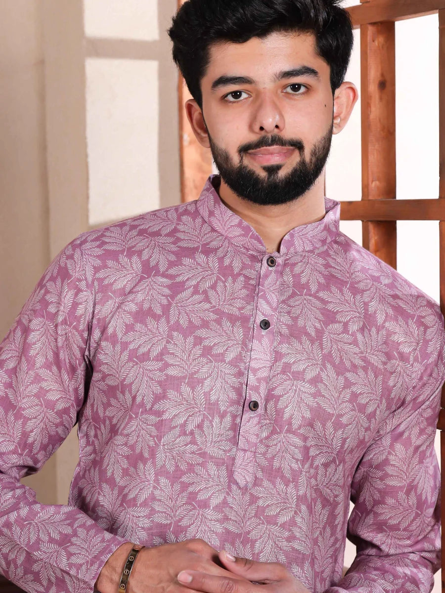 Classic Dusty Purple Kurta Pajama | Look with Modern Touch