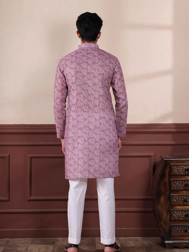 Classic Dusty Purple Kurta Pajama | Look with Modern Touch