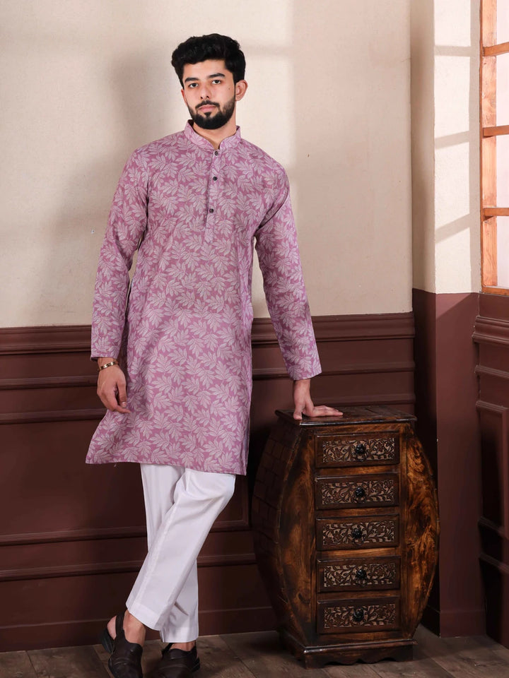 Classic Dusty Purple Kurta Pajama | Look with Modern Touch