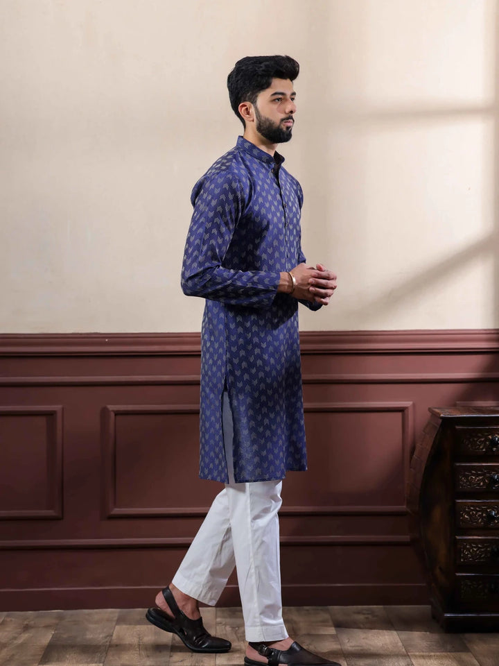 Elegant Cotton Kurta Pajama | Wevon Dobby Designer Wear