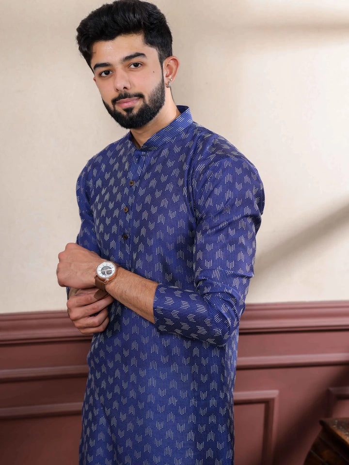 Elegant Cotton Kurta Pajama | Wevon Dobby Designer Wear