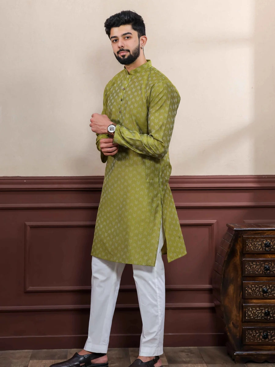 Elegant Cotton Kurta Pajama | Wevon Dobby Designer Wear