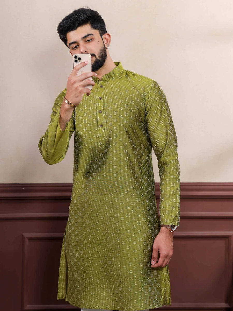 Elegant Cotton Kurta Pajama | Wevon Dobby Designer Wear