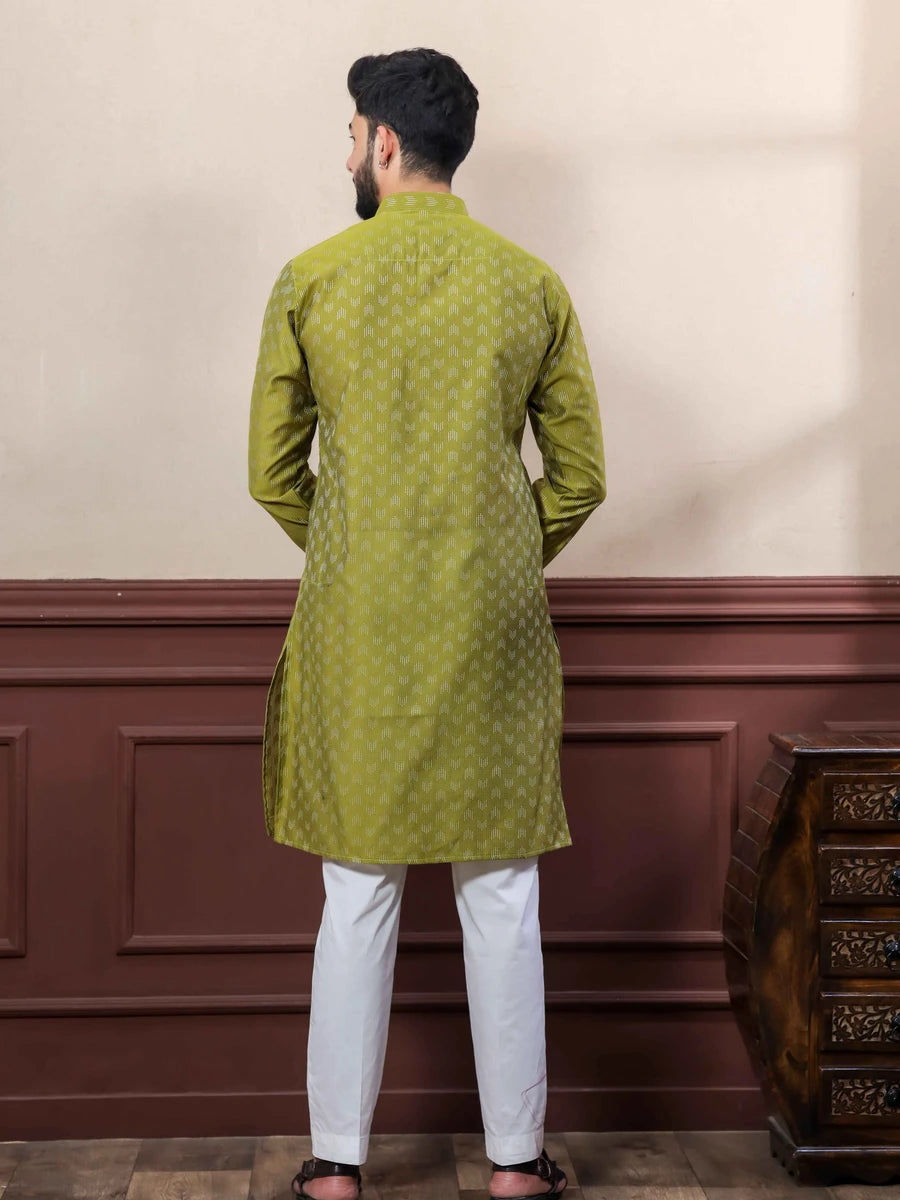 Elegant Cotton Kurta Pajama | Wevon Dobby Designer Wear