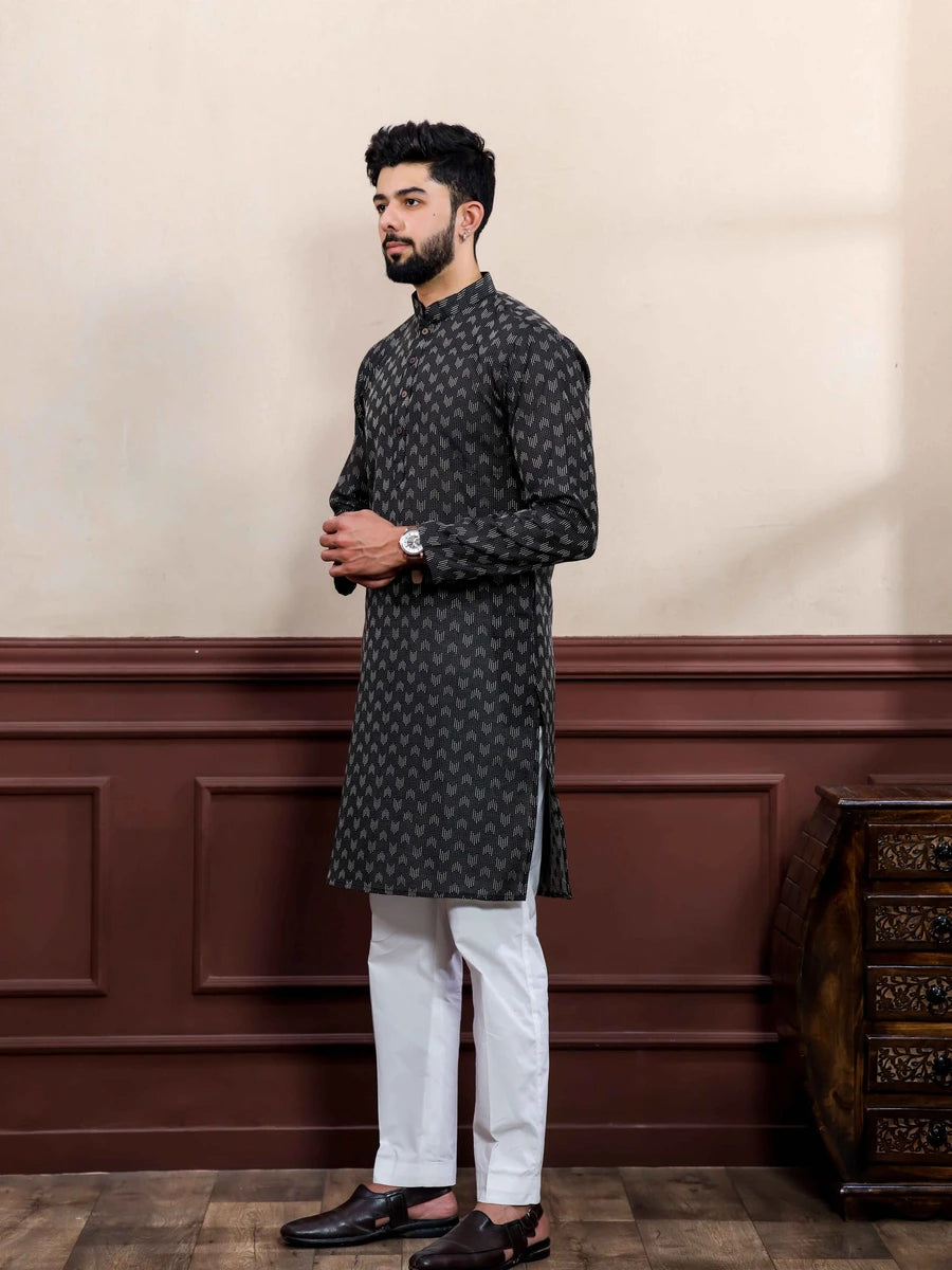 Elegant Cotton Kurta Pajama | Wevon Dobby Designer Wear