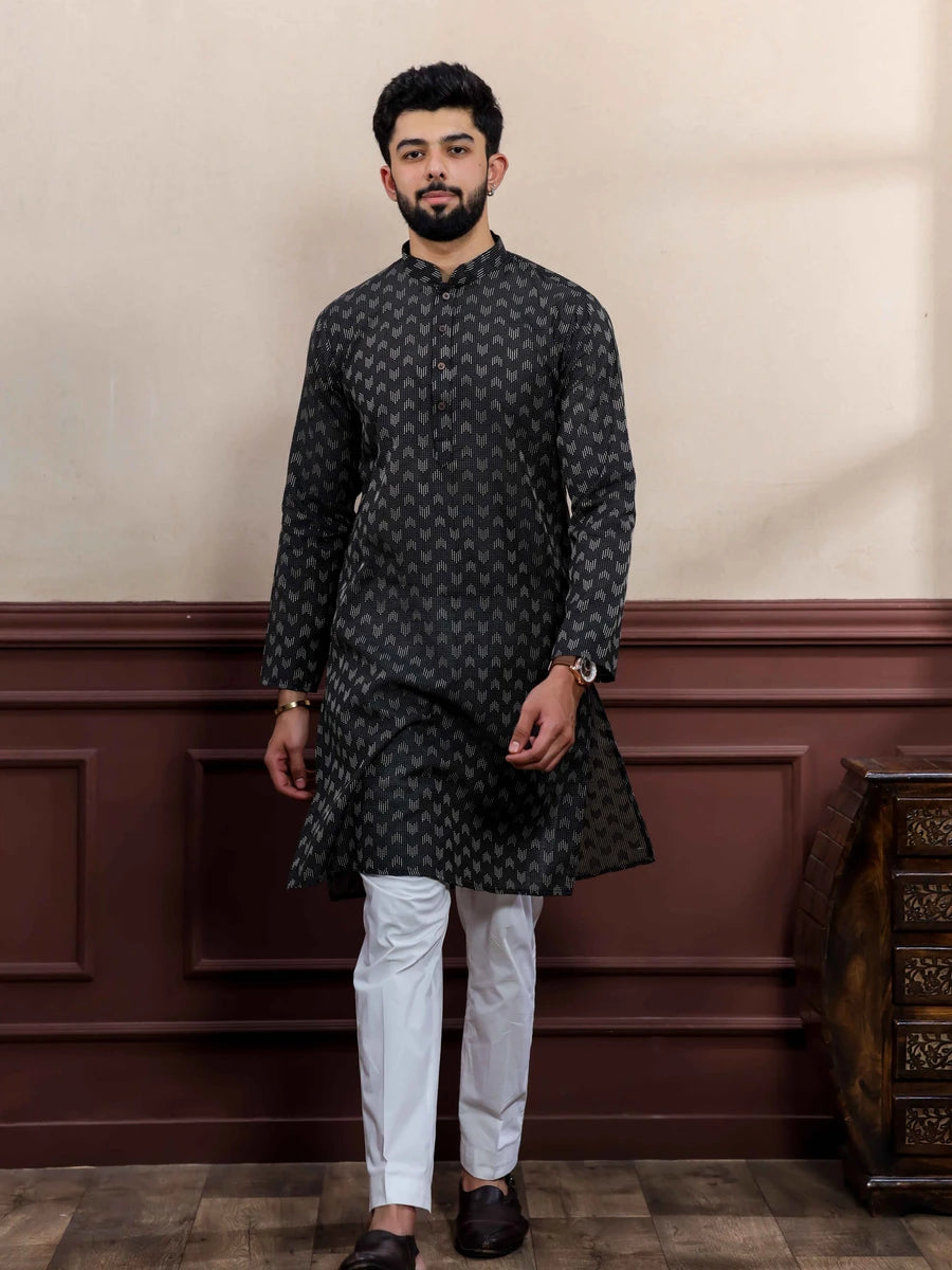 Elegant Cotton Kurta Pajama | Wevon Dobby Designer Wear