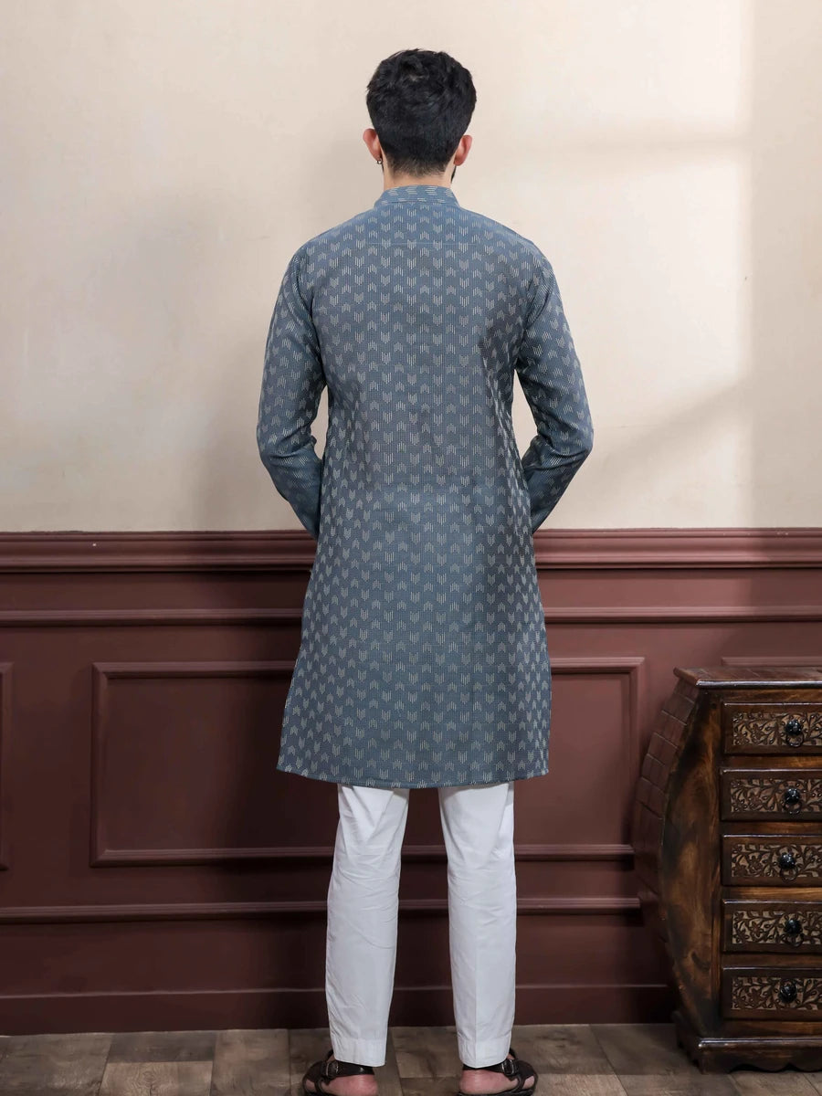 Elegant Cotton Kurta Pajama | Wevon Dobby Designer Wear