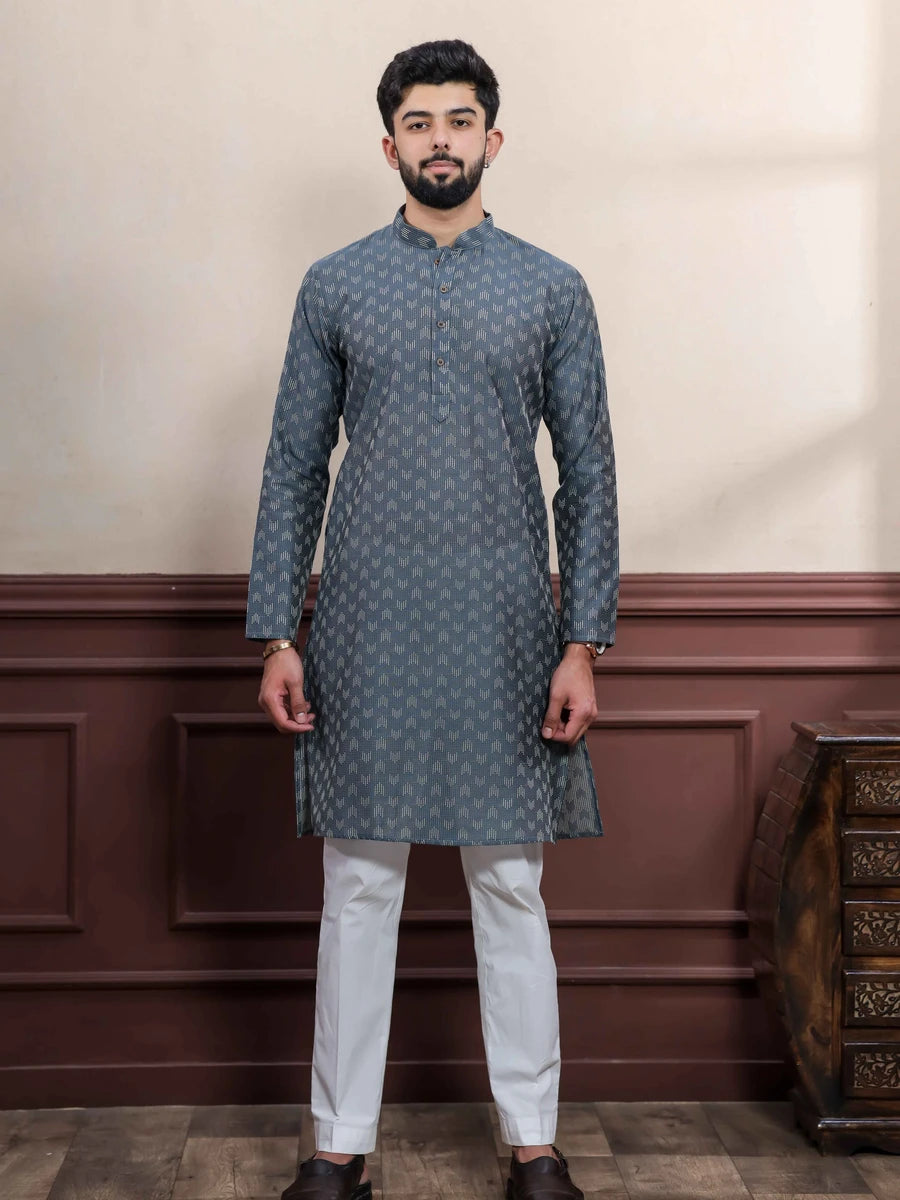 Elegant Cotton Kurta Pajama | Wevon Dobby Designer Wear