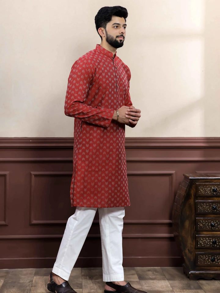 Elegant Cotton Kurta Pajama | Wevon Dobby Designer Wear