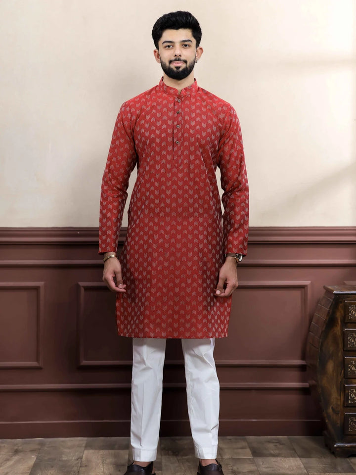 Elegant Cotton Kurta Pajama | Wevon Dobby Designer Wear