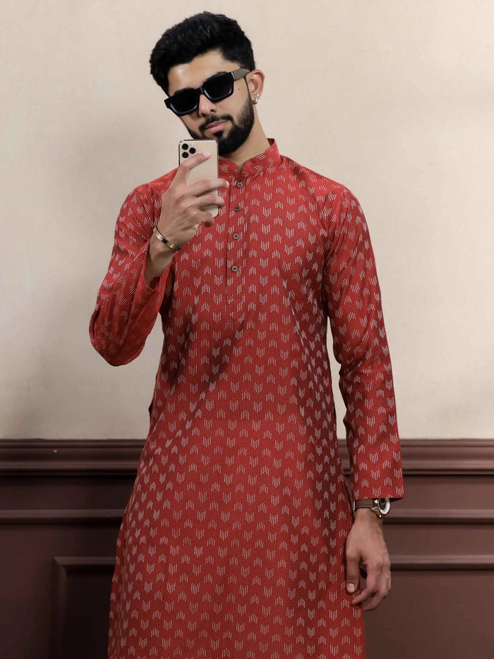 Elegant Cotton Kurta Pajama | Wevon Dobby Designer Wear