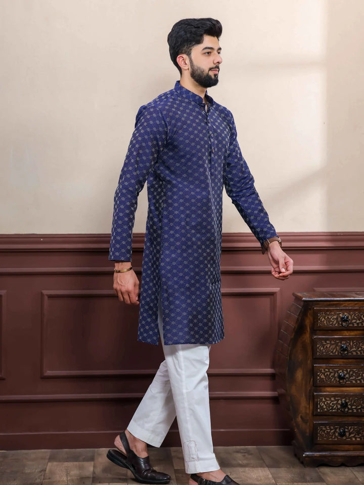 Elegant Cotton Kurta Pajama | Wevon Dobby Designer Wear