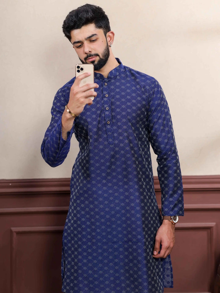 Elegant Cotton Kurta Pajama | Wevon Dobby Designer Wear