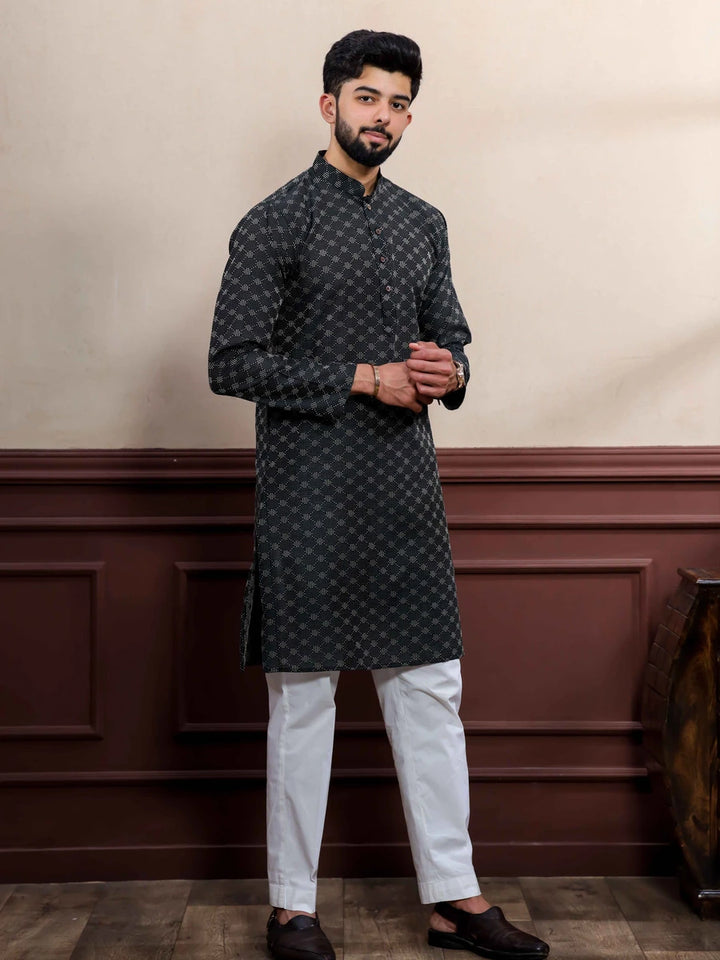 Elegant Cotton Kurta Pajama | Wevon Dobby Designer Wear