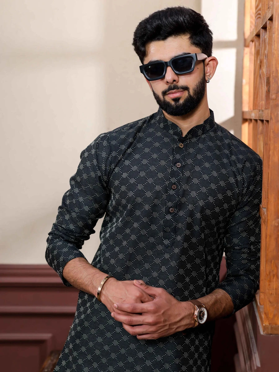 Elegant Cotton Kurta Pajama | Wevon Dobby Designer Wear