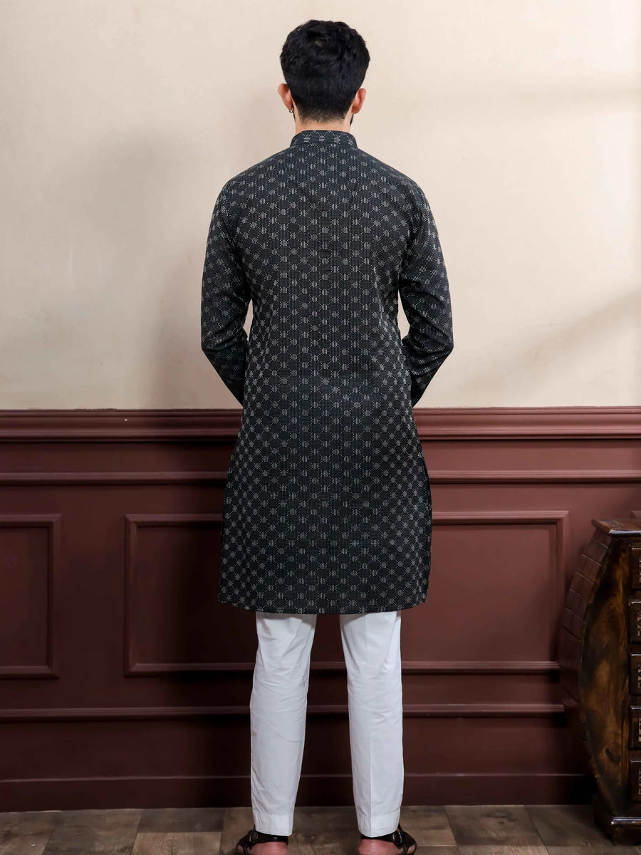 Elegant Cotton Kurta Pajama | Wevon Dobby Designer Wear