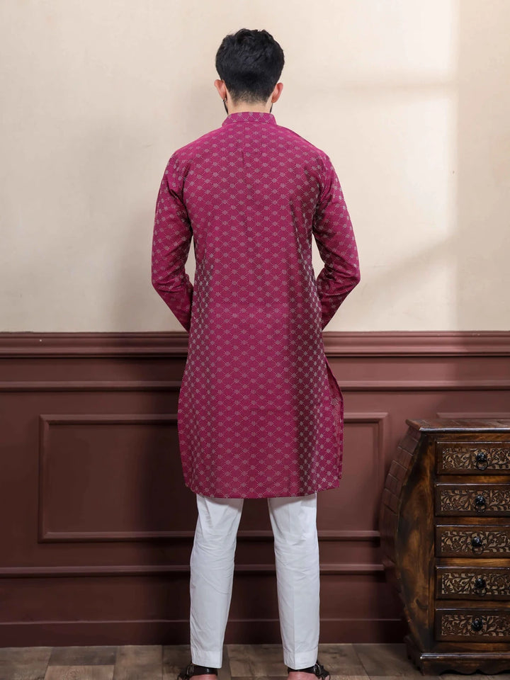 Elegant Cotton Kurta Pajama | Wevon Dobby Designer Wear