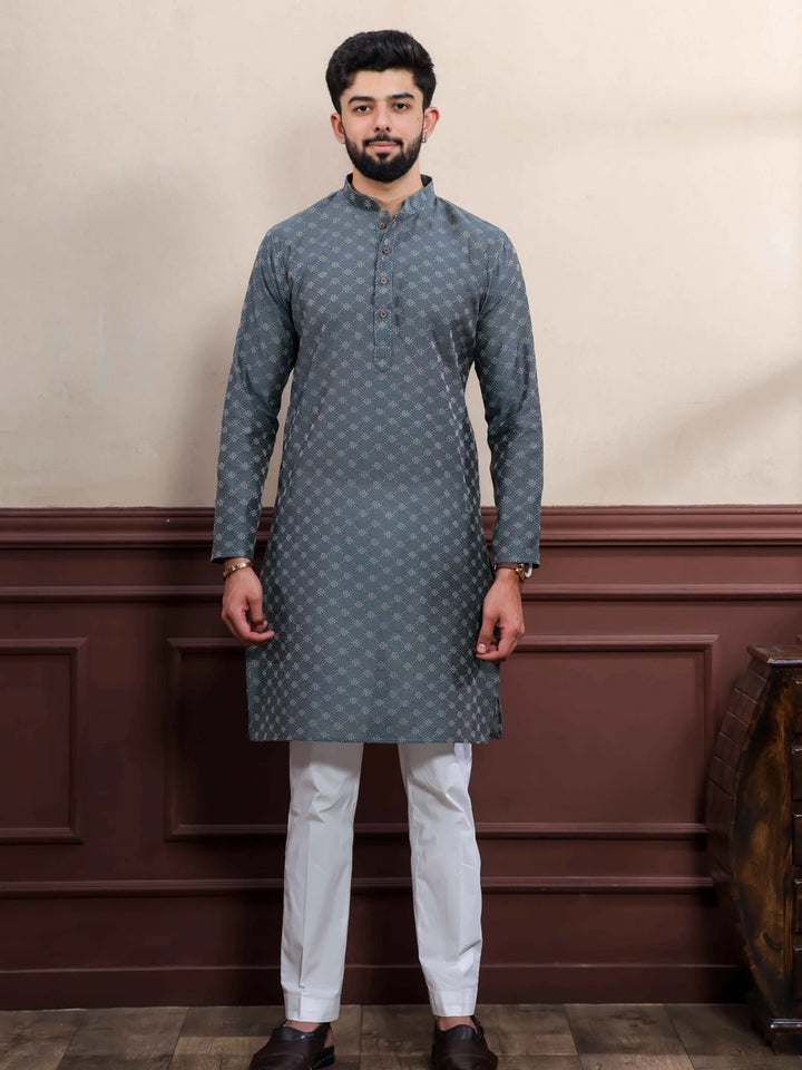 Elegant Cotton Kurta Pajama | Wevon Dobby Designer Wear