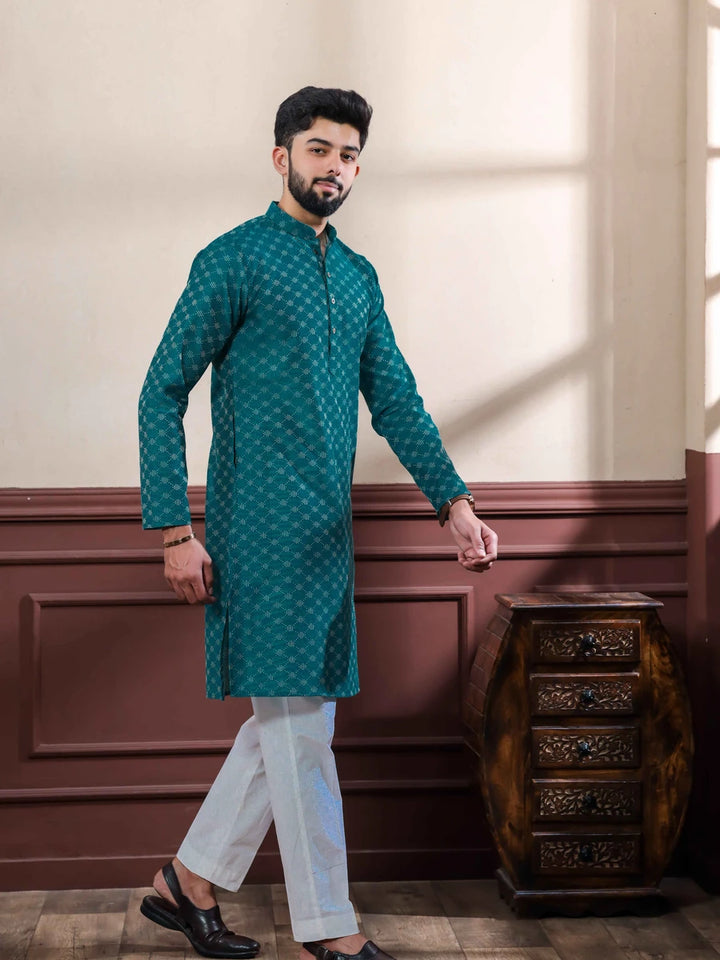 Elegant Cotton Kurta Pajama | Wevon Dobby Designer Wear