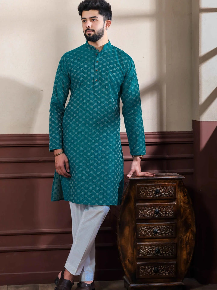 Elegant Cotton Kurta Pajama | Wevon Dobby Designer Wear