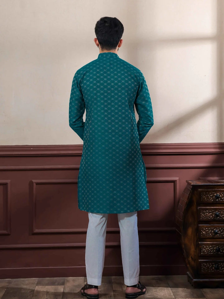 Elegant Cotton Kurta Pajama | Wevon Dobby Designer Wear