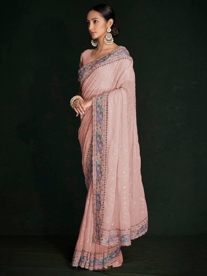 Vibrant color luxurious fabric exclusive attire crafted for elegance and style.