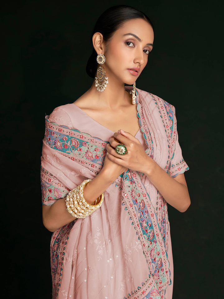 Vibrant color luxurious fabric exclusive attire crafted for elegance and style.