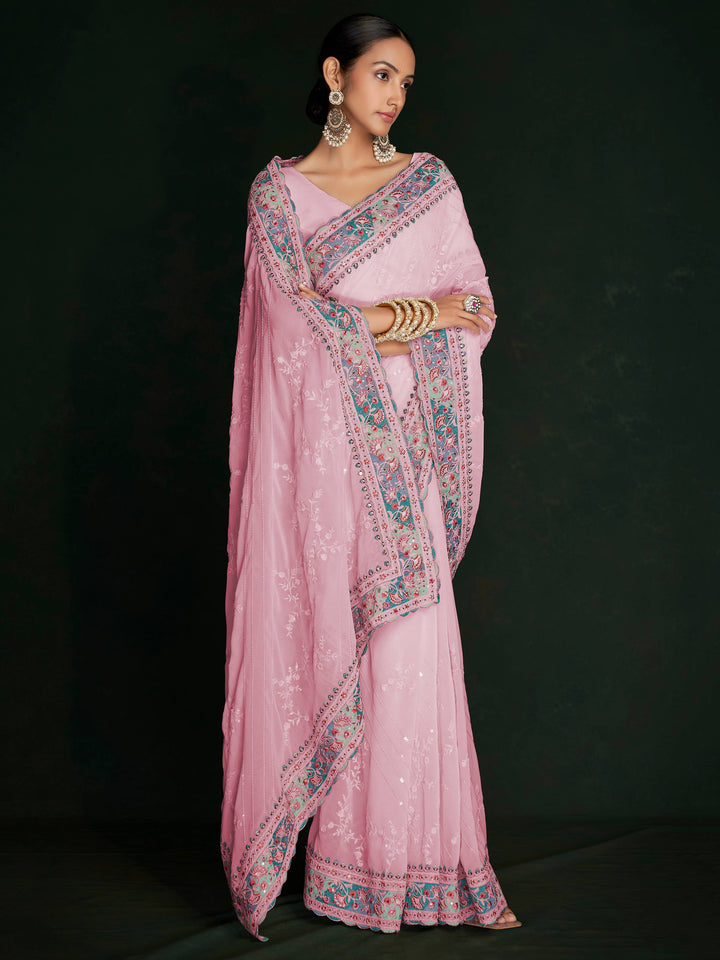 Vibrant color luxurious fabric exclusive attire crafted for elegance and style.