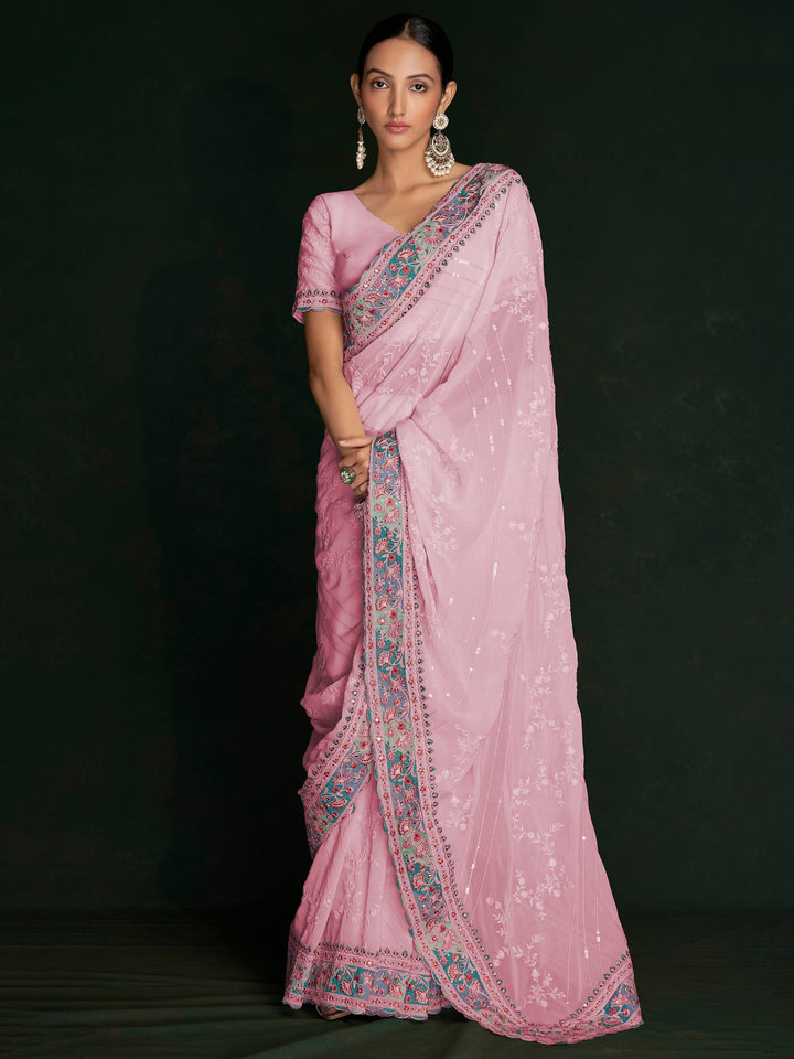 Vibrant color luxurious fabric exclusive attire crafted for elegance and style.