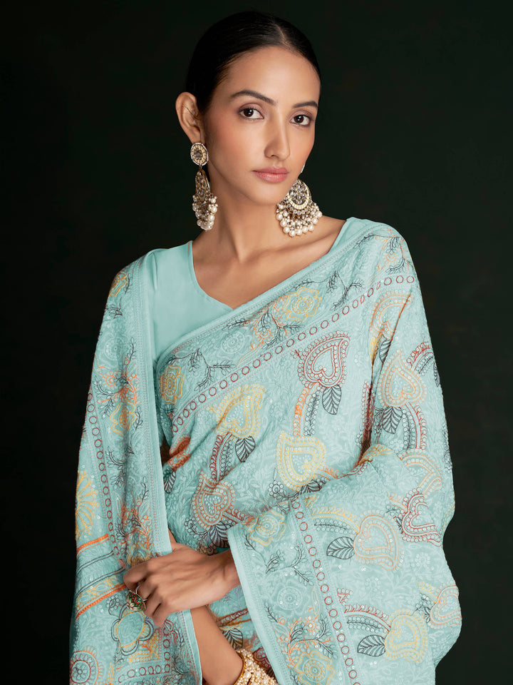 Vibrant color luxurious fabric exclusive attire crafted for elegance and style.