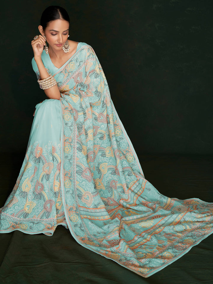 Vibrant color luxurious fabric exclusive attire crafted for elegance and style.