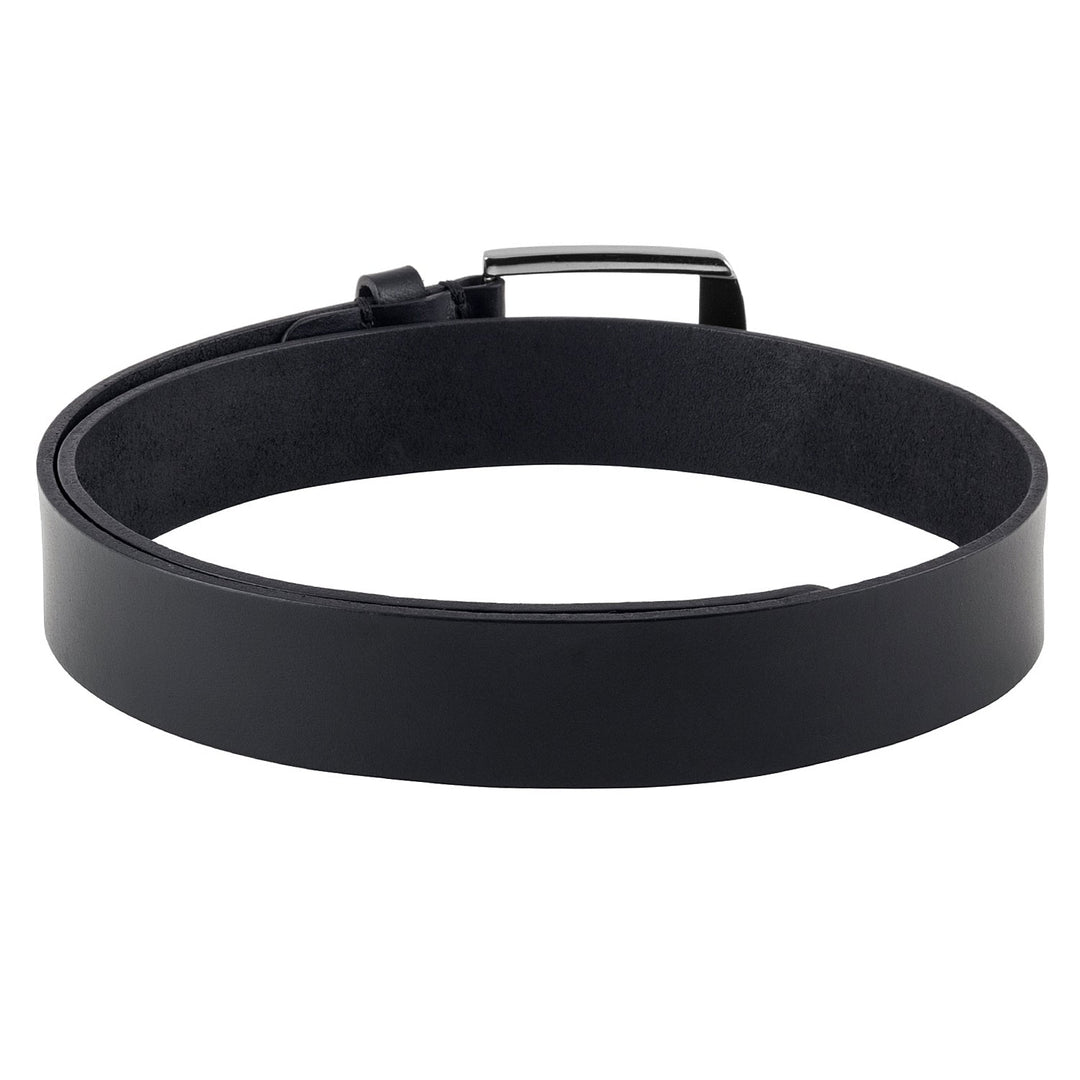 Genuine Leather Black Belt | Elegant Accessory for Shirts and Trousers