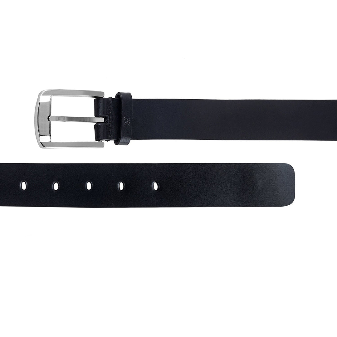 Genuine Leather Black Belt | Elegant Accessory for Shirts and Trousers