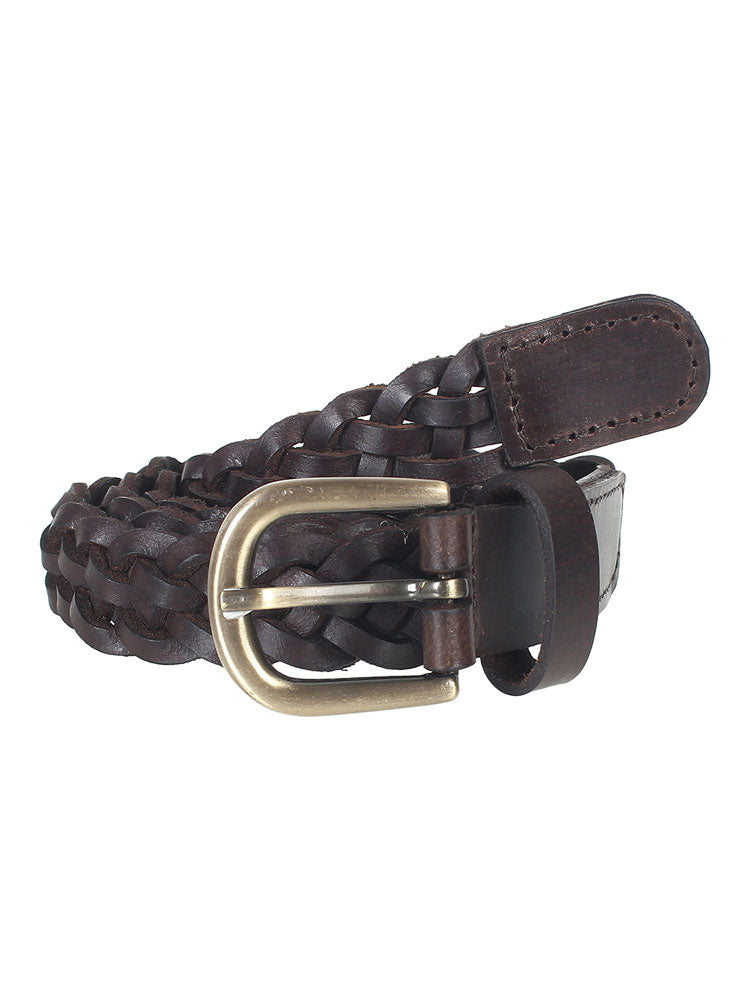 two tone brown braided belt aw brbdlb239 black