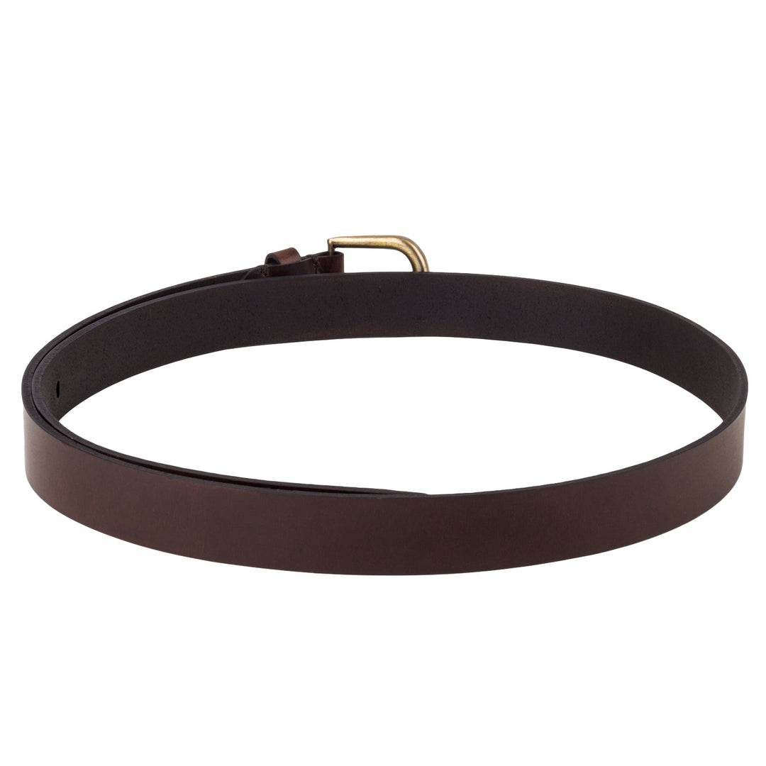 Brown Oil Pull-Up Women's Belt | Genuine Leather, Elegant Design