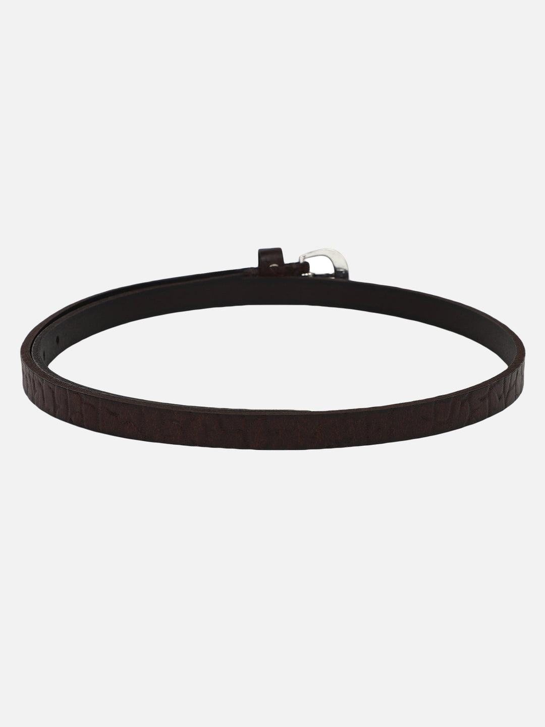 Brown Croc Patterned Women's Belt | Elegant Genuine Leather Accessory