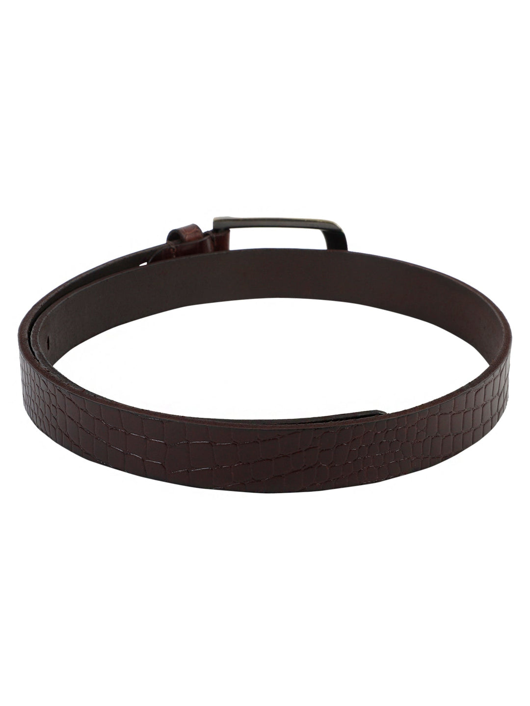 Brown Croco Embossed Genuine Leather Women's Belt | Elegant Fashion Accessory