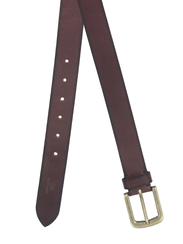 Two-tone Brown Genuine Leather Men's Belt | Classic Versatile Style