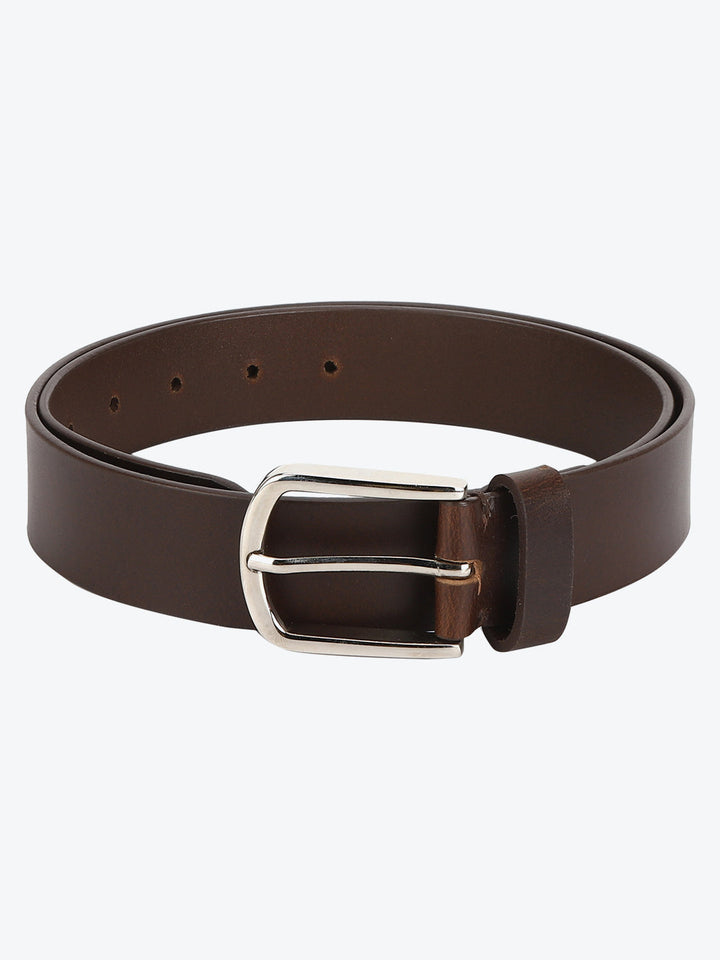 Two-tone Brown Leather Belt | Elegant Genuine Oil Pull-Up Strap