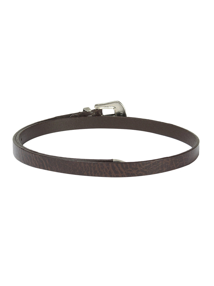 Two-tone Brown Cowboy Women's Belt | Grainy Leather Western Style Accessory