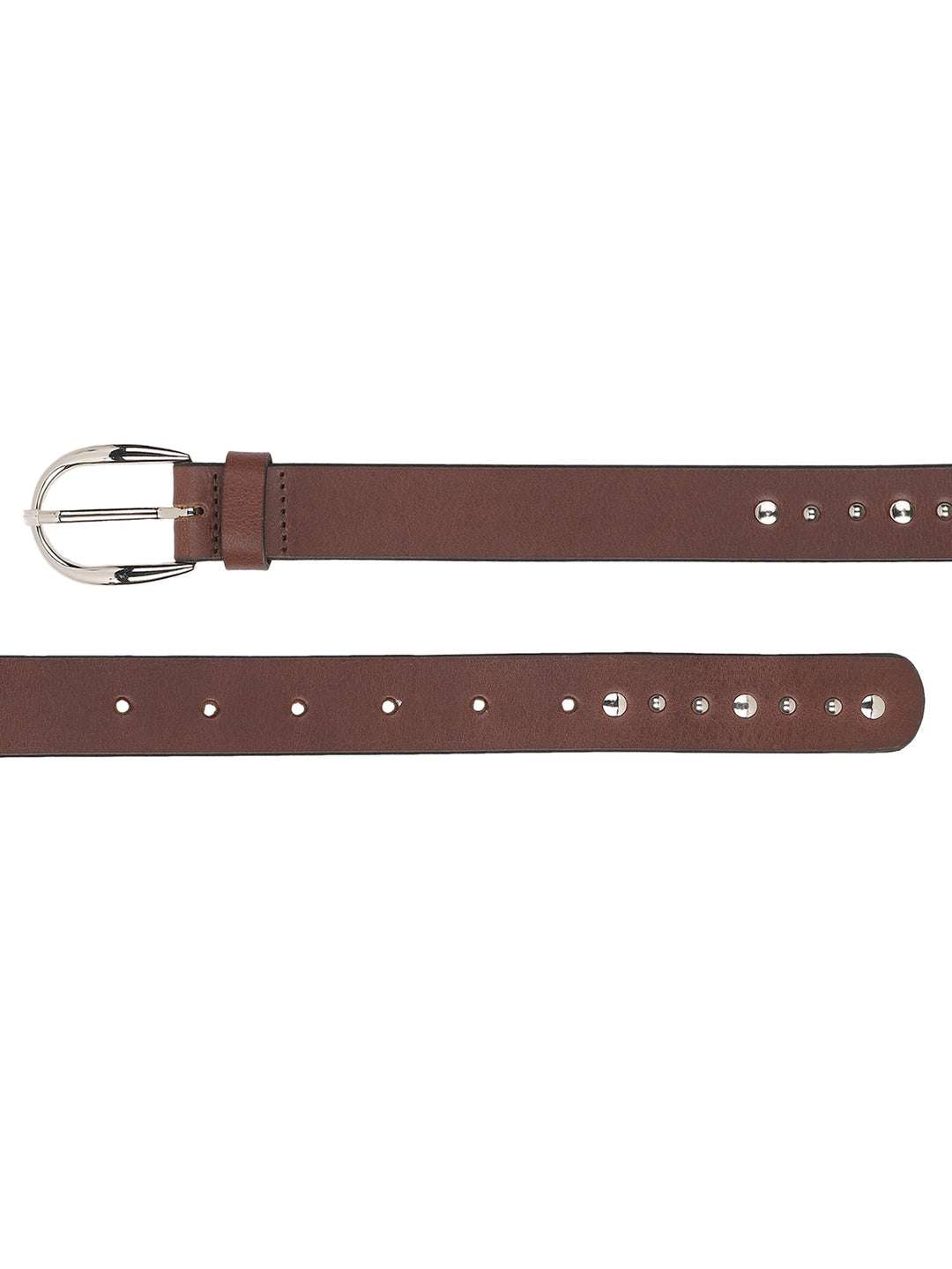 Women Casual Studded Leather Belt | Durable Stylish Accessory for Denim