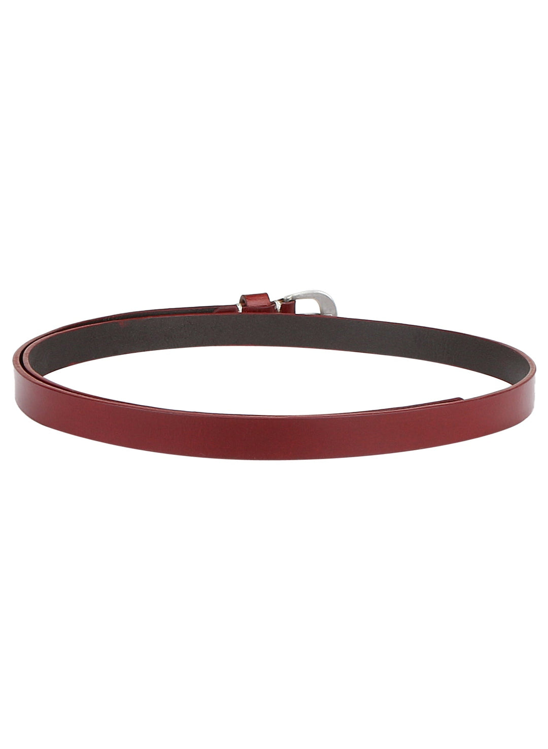 Women Casual Genuine Leather Belt | Elegant Burgundy Design for All Occasions