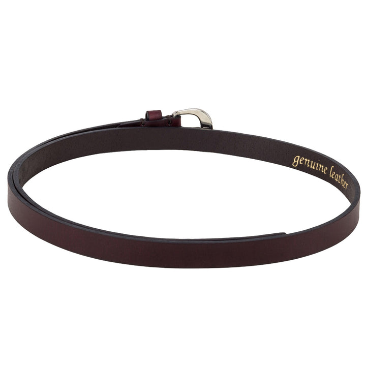 Genuine Leather Women's Oil Pull-Up Belt | Elegant Two-Tone Design